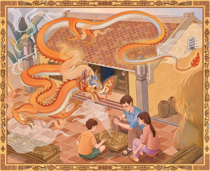 Tác phẩm "Chạm khắc rồng" - Tác giả Duy Tô.