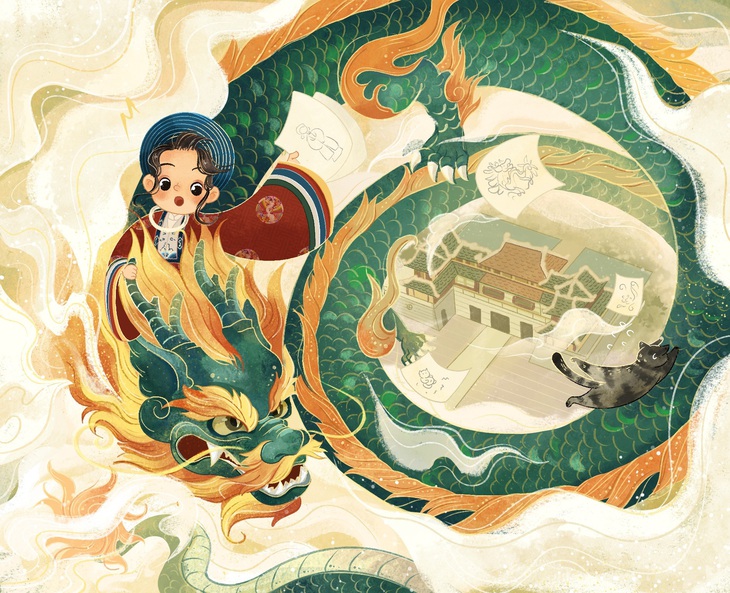 Tác phẩm "Cưỡi rồng" - Tác giả Mỹ Thanh.