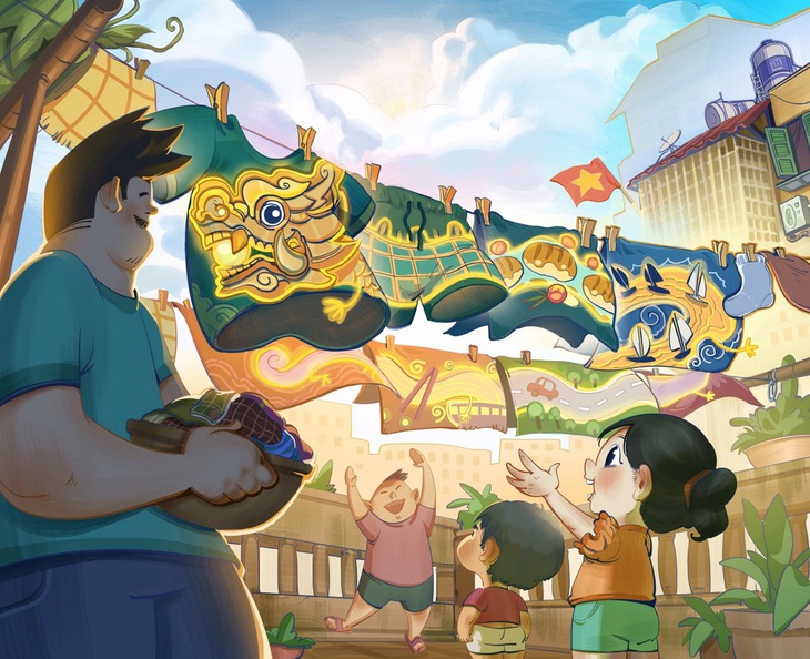 Tác phẩm "Dưới ánh mặt trời" - Tác giả Trần Phùng Đức Hải.