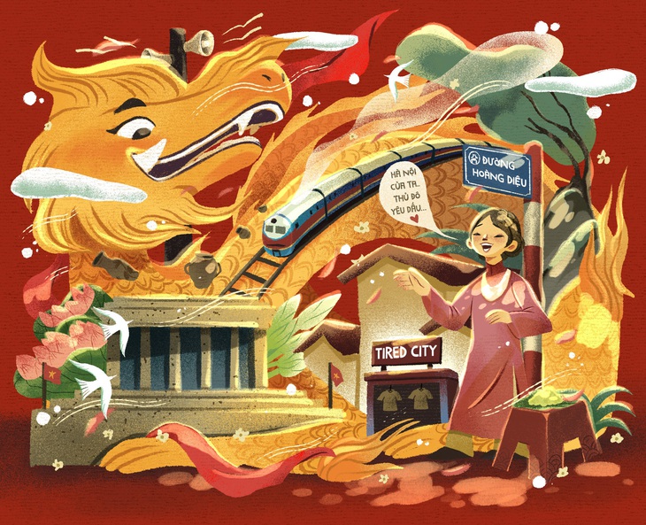 Tác phẩm "Hà Nội - Thủ đô yêu dấu" - Tác giả Lê Ích Anh.