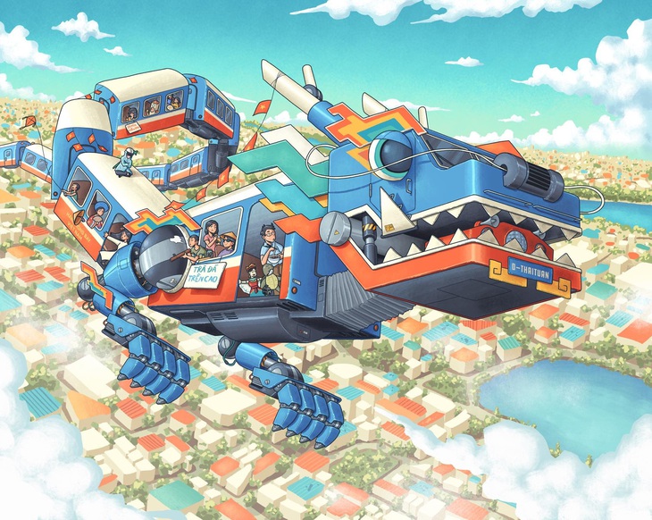 Tác phẩm "Hãng rồng bay Việt Nam" - Tác giả Đặng Thái Tuấn.