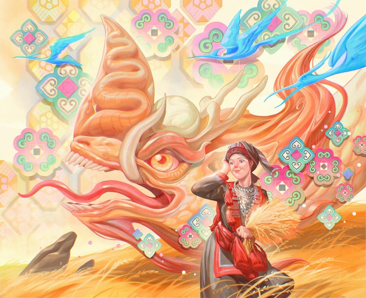 Tác phẩm "Rồng và ngày mùa" - Tác giả Nguyễn Nguyễn.