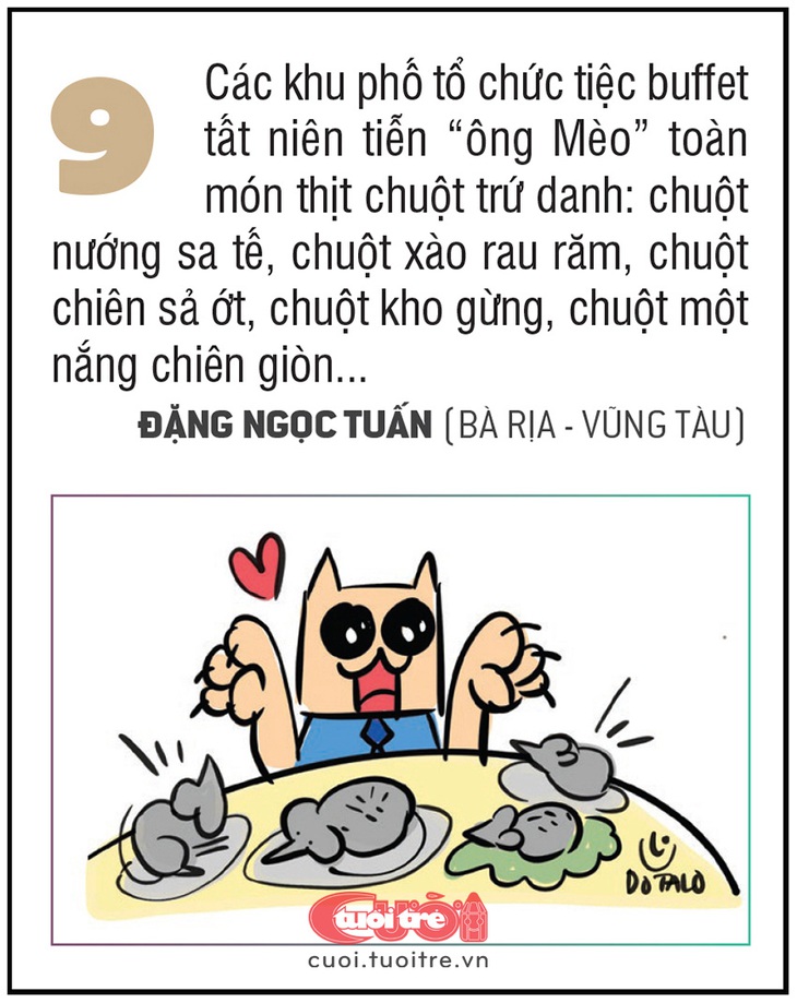 Các khu phố tổ chức tiệc buffet tất niên tiễn “ông Mèo” toàn món thịt chuột trứ danh