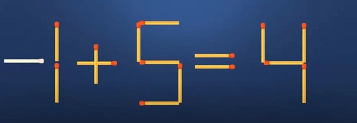 Thử tài IQ: Di chuyển một que diêm để 4-5=7 thành phép tính đúng- Ảnh 4.