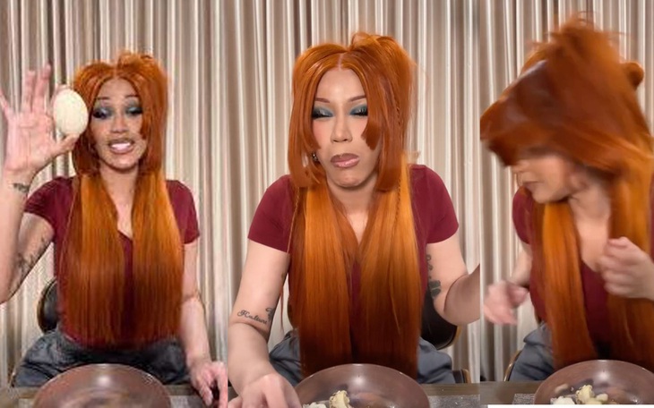 "Cây hài nhân dân" Cardi B lần đầu ăn trứng vịt lộn