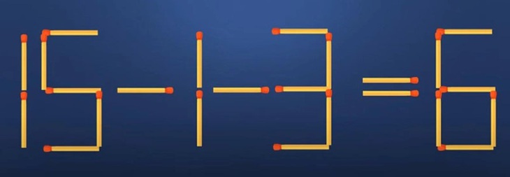 Thử tài IQ: Di chuyển một que diêm để 3-9+2=8 thành phép tính đúng- Ảnh 3.