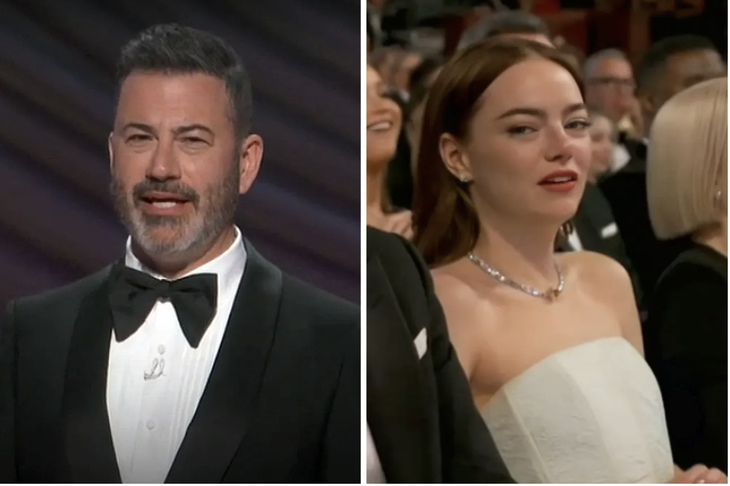 Jimmy Kimmel và  Emma Stone