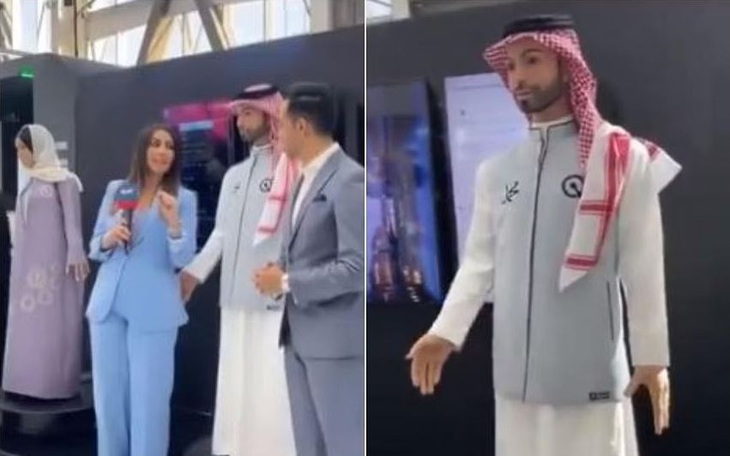 Robot nam gây sốc vì "sàm sỡ" nữ phóng viên