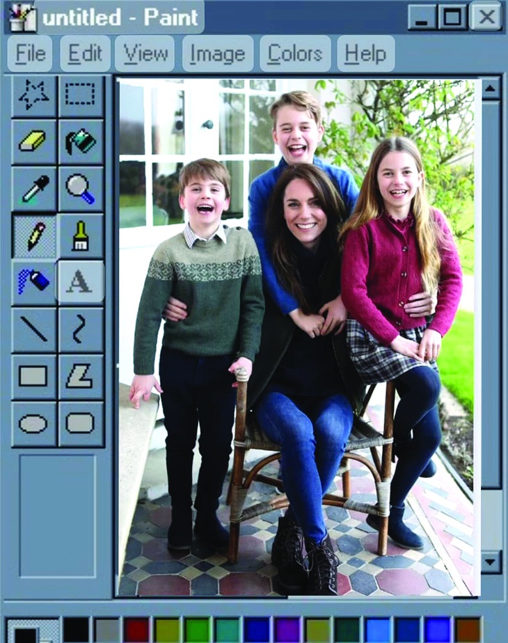 Bức ảnh bị dân mạng "chế" lại để nhại chuyện chỉnh sửa vụng về.