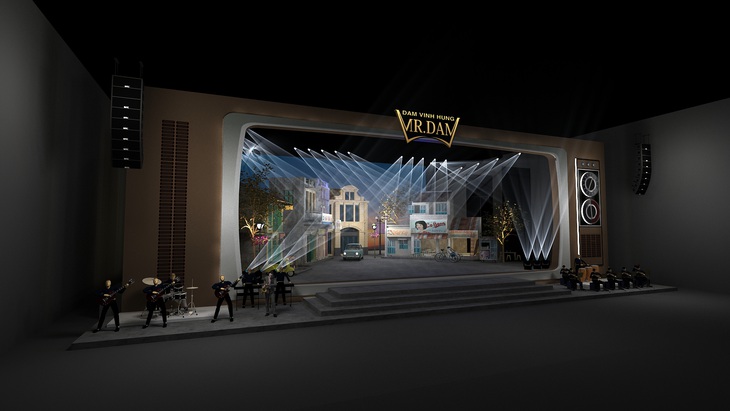 Sân khấu dàn dựng như cái tivi thời xưa&nbsp;