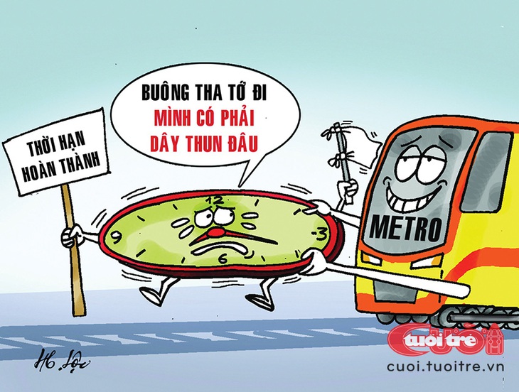 Metro hệ dây thun - Tranh: Hữu Lộc 
