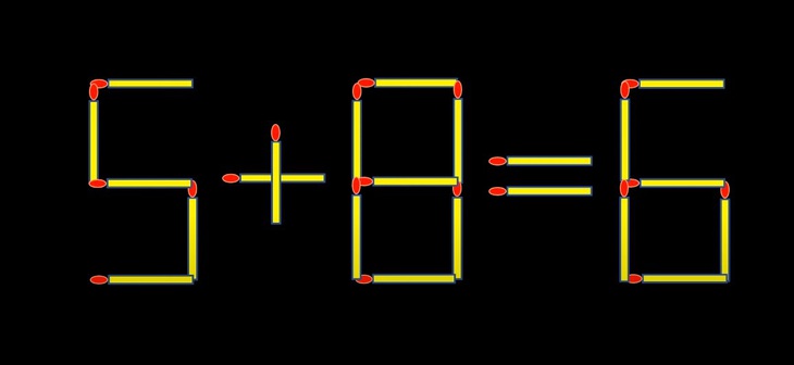 Thử tài IQ: Di chuyển một que diêm để 5x3=13-2 thành phép tính đúng- Ảnh 5.
