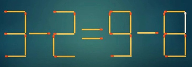 Thử tài IQ: Di chuyển một que diêm để 9-2=9-6 thành phép tính đúng- Ảnh 2.