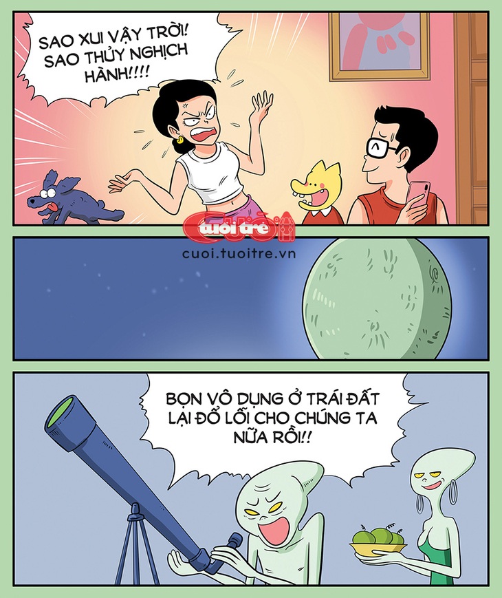 Nỗi oan của cư dân Sao Thủy - Tranh: Thăng Fly 