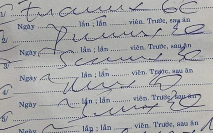 Mắt 10/10 mới đọc hiểu 100% chữ bác sĩ trong những đơn thuốc này