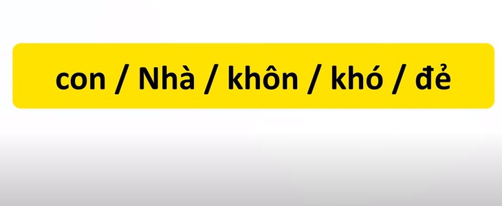 Thử tài tiếng Việt: Sắp xếp các từ sau thành câu có nghĩa (P36)- Ảnh 1.