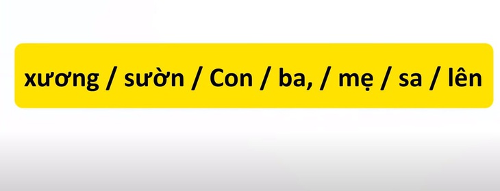 Thử tài tiếng Việt: Sắp xếp các từ sau thành câu có nghĩa (P39)- Ảnh 1.