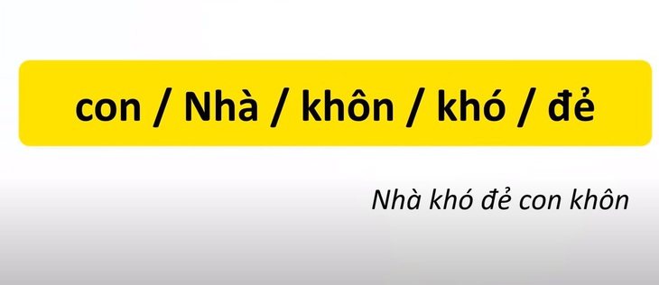 Thử tài tiếng Việt: Sắp xếp các từ sau thành câu có nghĩa (P36)- Ảnh 2.