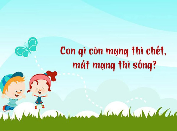 Câu đố hack não: Con gì còn mạng thì chết, mất mạng thì sống?- Ảnh 1.
