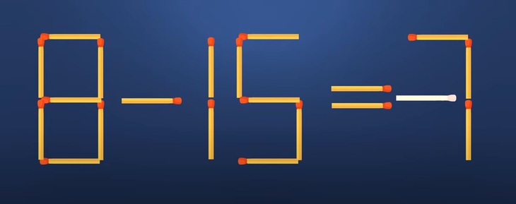 Thử tài IQ: Di chuyển một que diêm để 8-16=7 thành phép tính đúng- Ảnh 2.