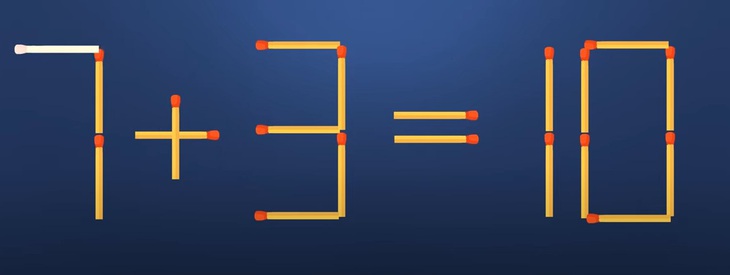 Thử tài IQ: Di chuyển một que diêm để 1+3=70 thành phép tính đúng- Ảnh 2.