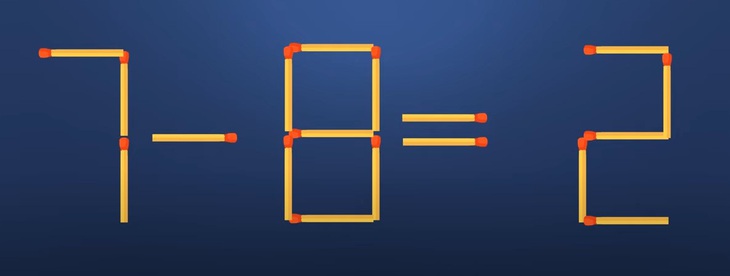 Thử tài IQ: Di chuyển một que diêm để 4+7=3 thành phép tính đúng- Ảnh 5.