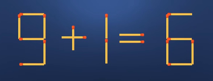 Thử tài IQ: Di chuyển một que diêm để 3+9=2 thành phép tính đúng- Ảnh 5.
