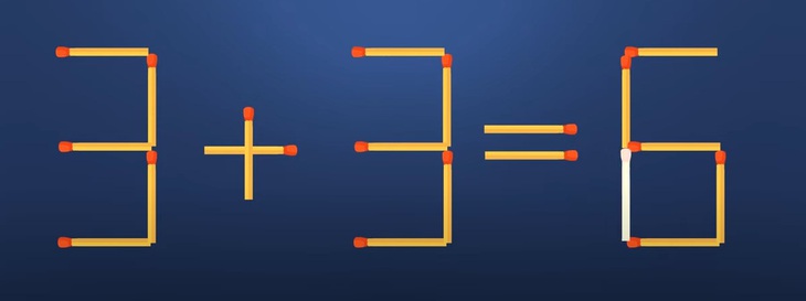 Thử tài IQ: Di chuyển một que diêm để 3+6=2 thành phép tính đúng- Ảnh 4.