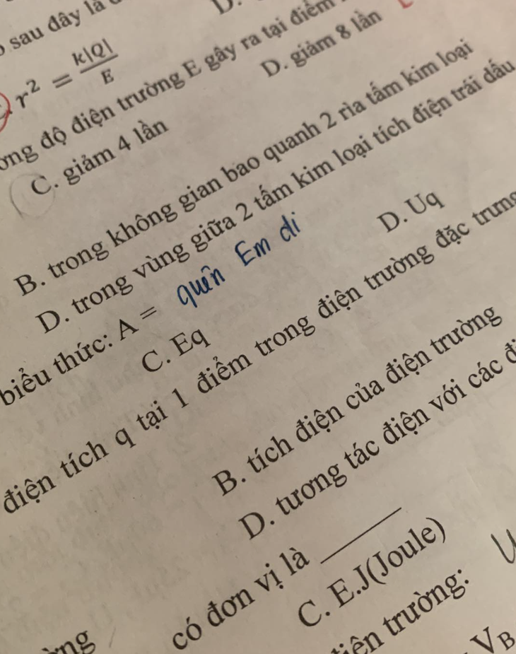 Đúng công thức nhưng sai cách làm. 