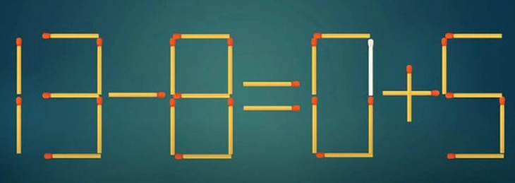 Thử tài IQ: Di chuyển một que diêm để 7+3=5-5 thành phép tính đúng- Ảnh 4.