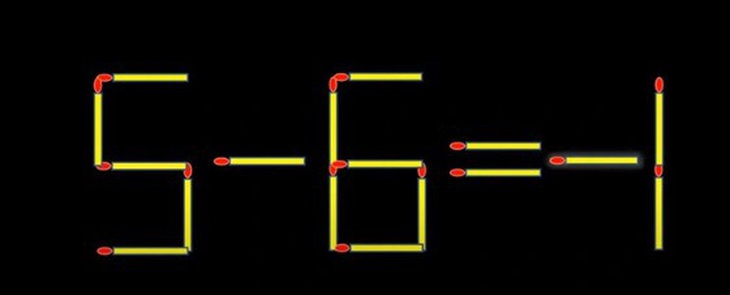 Thử tài IQ: Di chuyển một que diêm để 9-6=1 thành phép tính đúng- Ảnh 2.