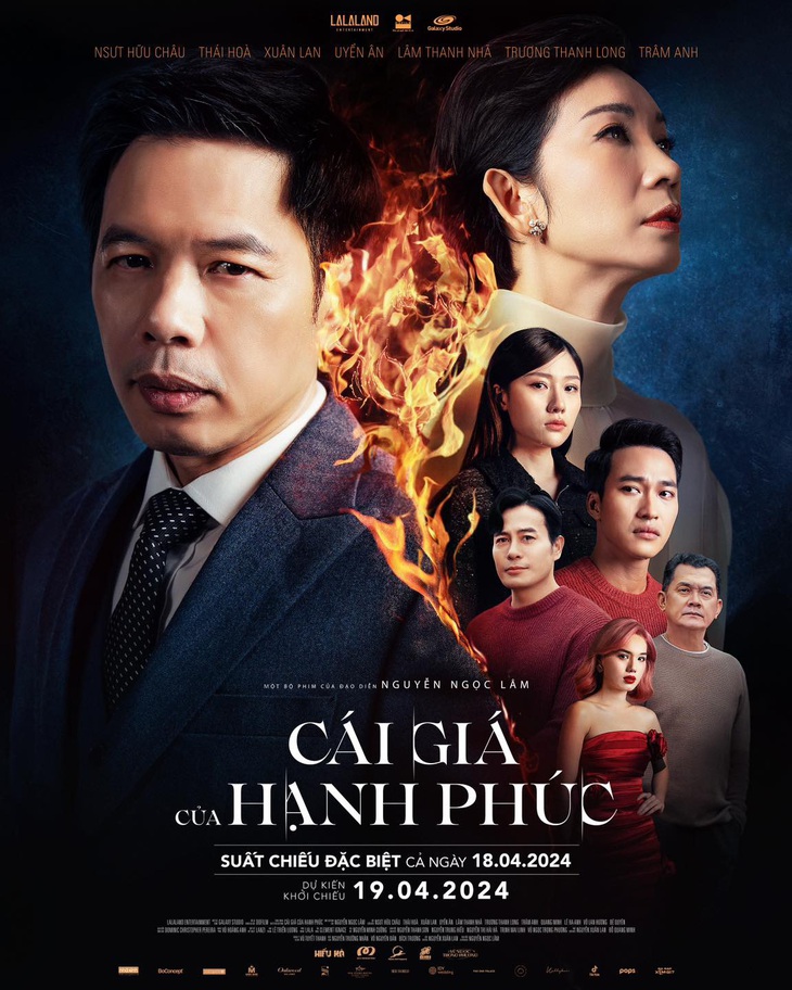 Poster chính thức của dự án điện ảnh 'Cái giá của hạnh phúc' được hé lộ. Tuy nhiên điều gây chú ý chính là thời gian phim chính thức ra rạp đã được thay đổi so với thông tin mà nhà sản xuất đã đưa ra trước đó.