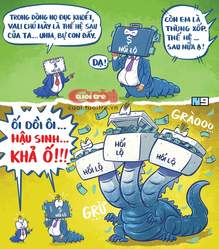 Hối lộ triệu đô: Hậu sinh khả ố - Tranh: Hải Nam 