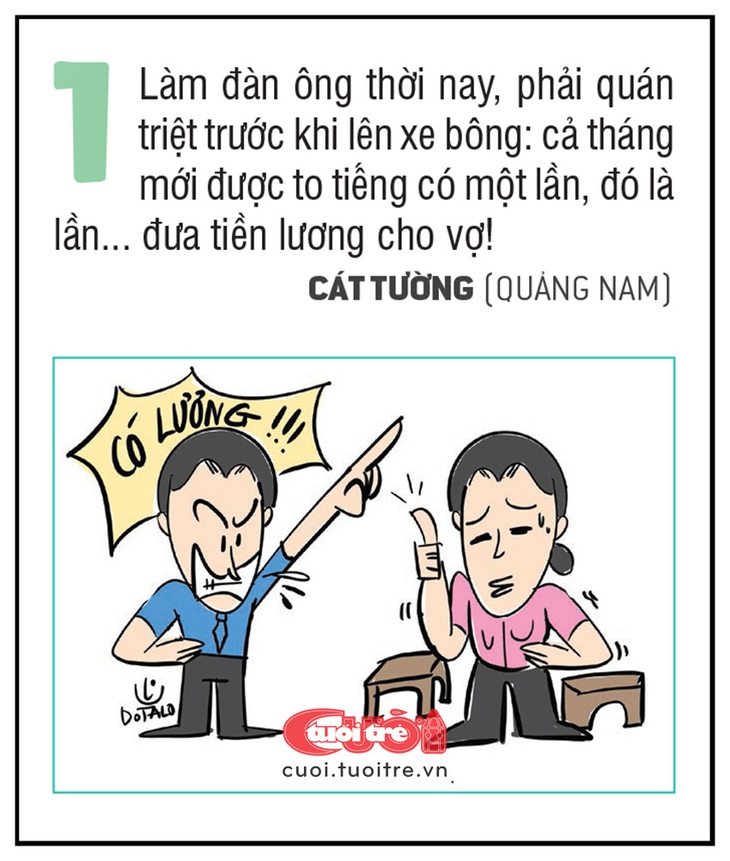 Cả tháng đàn ông mới được to tiếng một lần! 