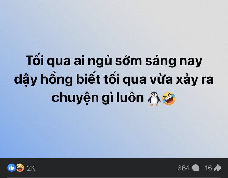 Những người đi ngủ sớm kiểu... 