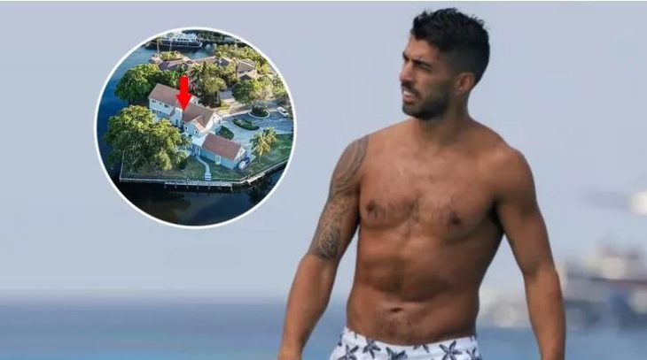 Biệt thự của Suarez ở Miami - Ảnh: Bolavip