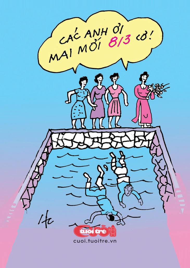 Cánh mày râu lặn sâu trước giờ G - Tranh: Huy Chương 