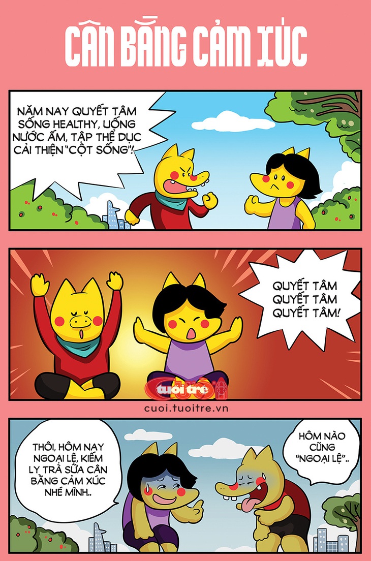 Phá sản kế hoạch sống healthy cải thiện "cột sống" - Tranh: Thăng Fly 