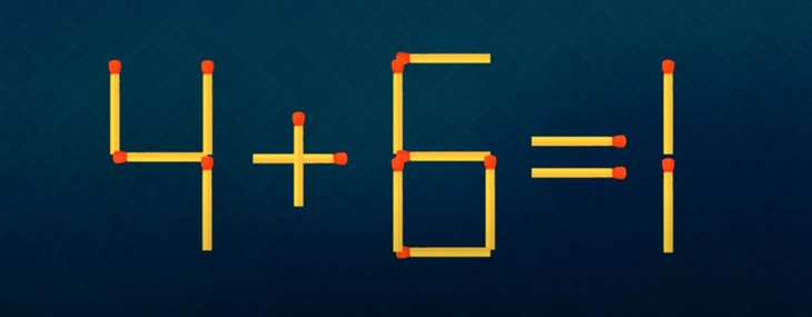 Thử tài IQ: Di chuyển một que diêm để 5+8=4 thành phép tính đúng- Ảnh 3.