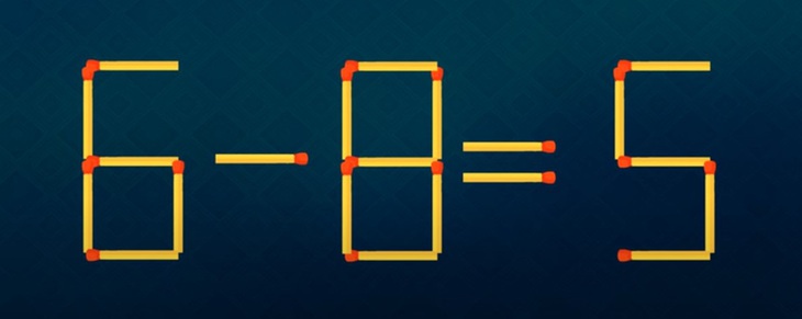 Thử tài IQ: Di chuyển một que diêm để 5+8=4 thành phép tính đúng- Ảnh 5.