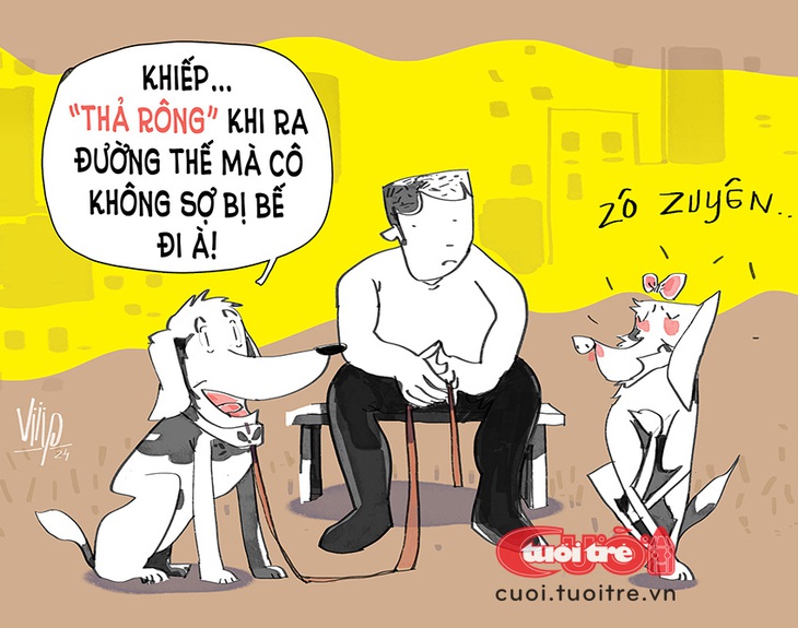 Chú chó ăn nói vô duyên - Tranh: Viiip 