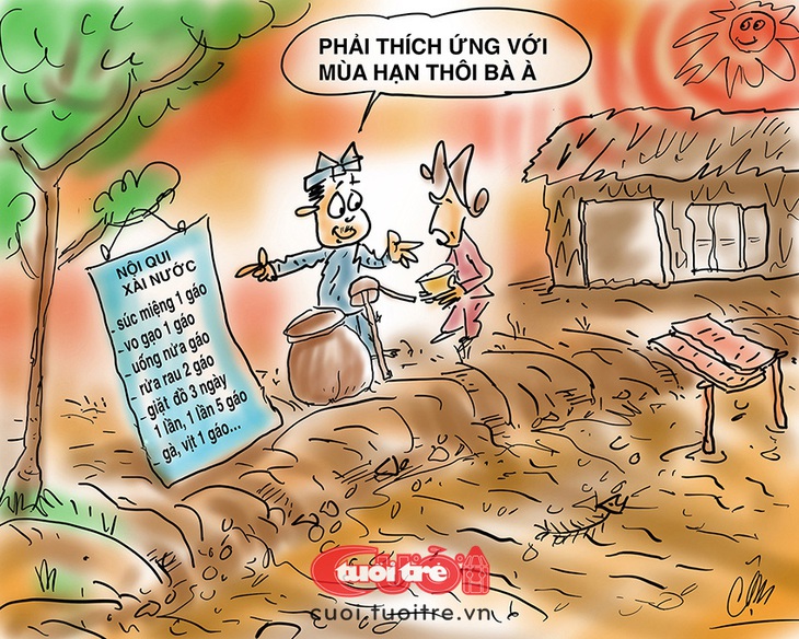 Thích ứng với mùa hạn hán - Tranh: Cận