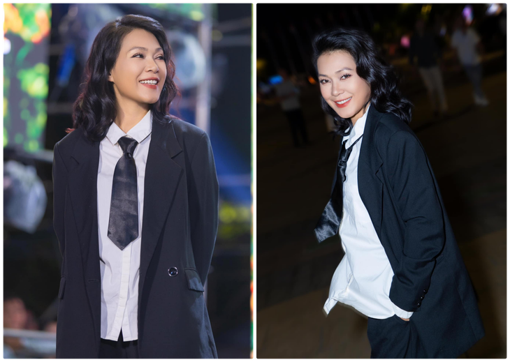 Đinh Y Nhung trông khác lạ trong bộ suit nam&nbsp;