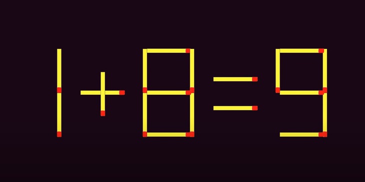 Thử tài IQ: Di chuyển hai que diêm để 9x1=6 thành phép tính đúng- Ảnh 6.