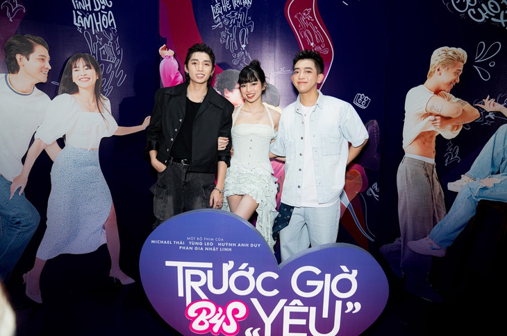 Liên (Khánh Vân) và Đạt (Cody) hội ngộ trong buổi ra mắt phim B4S - Trước giờ 'yêu'