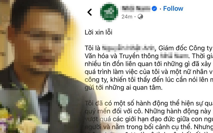 Giám đốc đăng lời xin lỗi ngoài giờ hành chính gây 