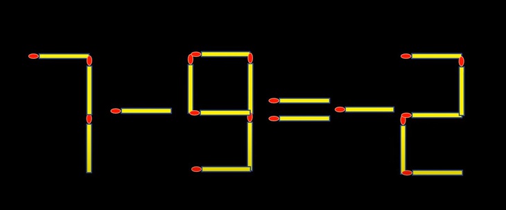 Thử tài IQ: Di chuyển một que diêm để 7-8=2 thành phép tính đúng- Ảnh 2.