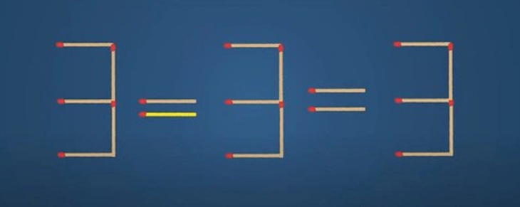 Thử tài IQ: Di chuyển một que diêm để 3+3=3 thành phép tính đúng- Ảnh 2.