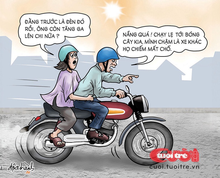 Ông Mặt trời hân hạnh tài trợ cuộc đua này - Biếm họa của Độc Hành 