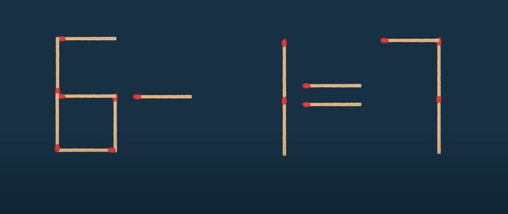 Thử tài IQ: Di chuyển hai que diêm để 7-1=3 thành phép tính đúng- Ảnh 3.
